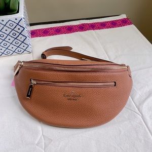 Kate Spade leila leather belt bag in warm ginger